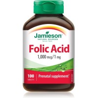 Jamieson Folic Acid 1mg 100 tablets