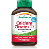 Jamieson Calcium Citrate + Vitamin D3 120 Caplets