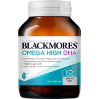 Blackmores Omega Brain High DHA Fish Oil 60 Capsules