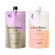 Shiseido Crystallizing Qurl 1S Hair Wave Perm Chemicals Neutralizing Lotion 400ML