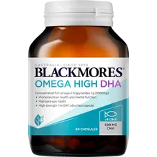 Blackmores  Huile de poisson Omega Brain High DHA 60 gélules